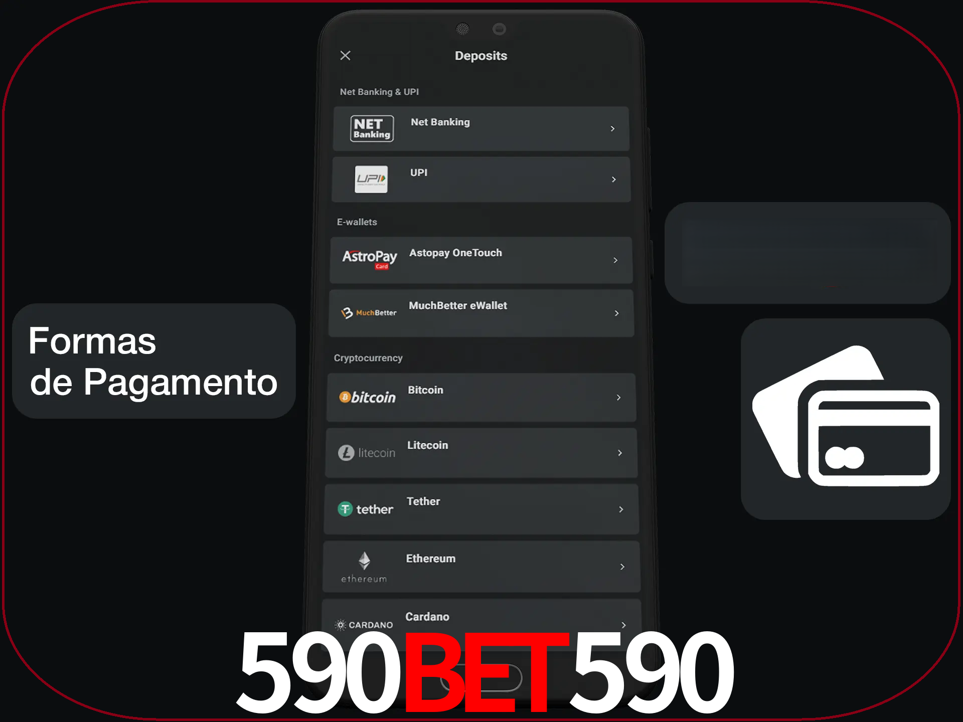 Escolha a forma de pagamento de sua preferência.